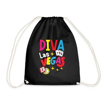 Diva Las Vegas Femmes - Sac de sport léger - noir - Devant