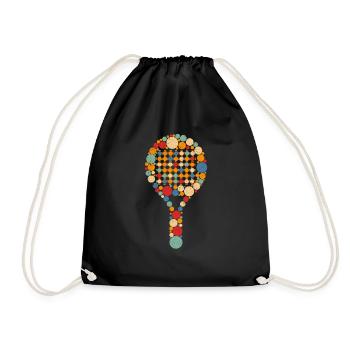 Paddle Tennis Pádel Padel Tennis - Drawstring Bag - black - Front
