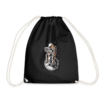 Astronaute Dans Space Marching Band Funny French - Sac de sport léger - noir - Devant