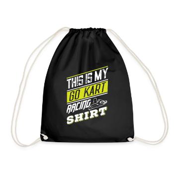 THIS IS MY GO KART RACING - Sac de sport léger - noir - Devant