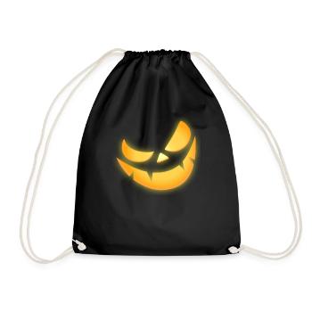 Citrouille costume visage pour hommes femmes Halloween - Sac de sport léger - noir - Devant