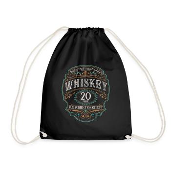 20 Jahre verheirtatet Whiskey 20. Hochzeitstag - Turnbeutel - Schwarz - Vorne