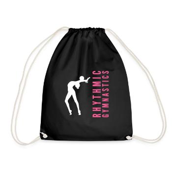 Rhythmic Gymnastics Gymnastik Gymnastin mit Ball - Turnbeutel - Schwarz - Vorne