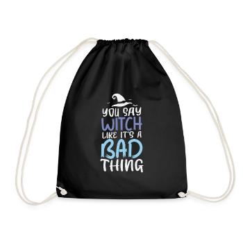 Halloween Funny - Drawstring Bag - black - Front
