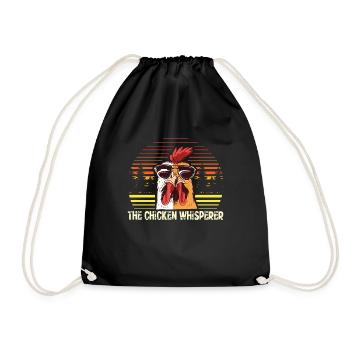 The Chicken Whisperer Funny Chicken Farmer - Sac de sport léger - noir - Devant