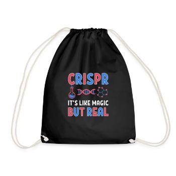Crispr It Is Like Magic But Real Graffiti Gene - Drawstring Bag - black - Front