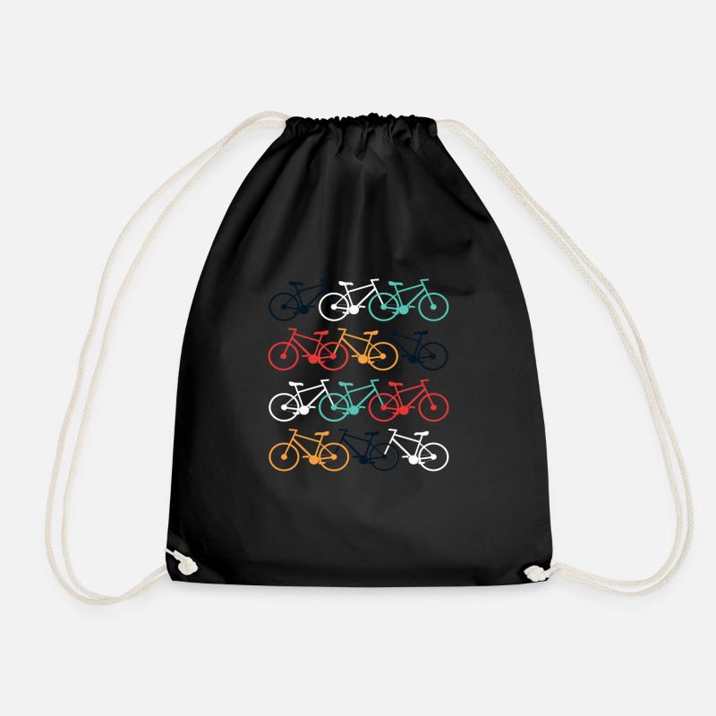 Fahrrad Vintage Retro - Turnbeutel - Schwarz