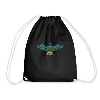 Amazigh Imazighen Flag Eagle North Africa Gift - Drawstring Bag - black - Front
