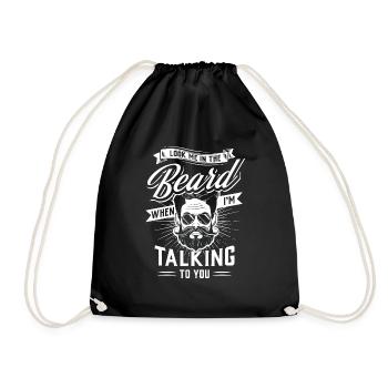 Beard - Drawstring Bag - black - Front