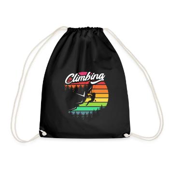 Escalade cadeau escalade rocheuse Sports de montagne Climbing - Sac de sport léger - noir - Devant