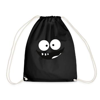Visage qui rit - Sac de sport léger - noir - Devant