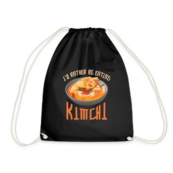 Kimchi Drôle I’d rather be heating kimchi - Sac de sport léger - noir - Devant