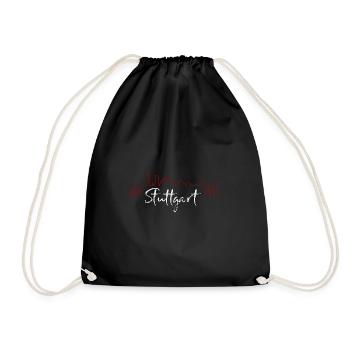 Stuttgart - Drawstring Bag - black - Front