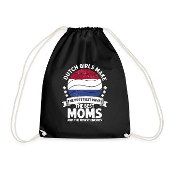 Dutch Mom Netherlands Mama Dutch American - Sac de sport léger - noir - Devant
