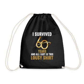 60 ans 60 ans - Sac de sport léger - noir - Devant