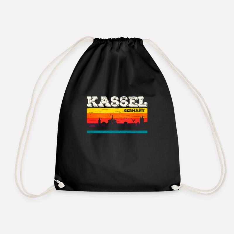 Kassel - Drawstring Bag - black