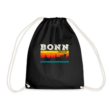 Bonn - Turnbeutel - Schwarz - Vorne