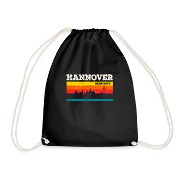 Hannover - Turnbeutel - Schwarz - Vorne