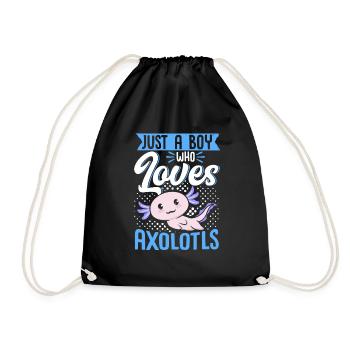 Axolotl Lover Just A Boy Who Loves - Sac de sport léger - noir - Devant