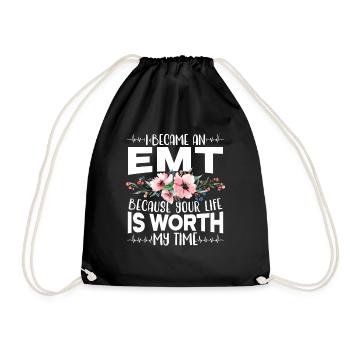 Je suis devenu ambulancier - Sac de sport léger - noir - Devant