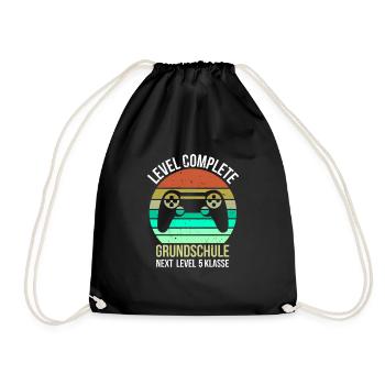 Level Complete Primary School Enrolment Gymnasium - Drawstring Bag - black - Front