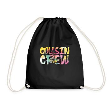 Cousin Crew - Turnbeutel - Schwarz - Vorne