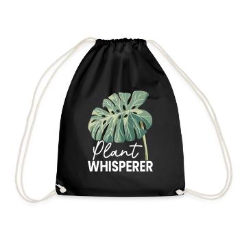 Plant Whisperer Agriculture Farmer - Drawstring Bag - black - Front