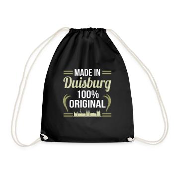 Duisburg - Turnbeutel - Schwarz - Vorne