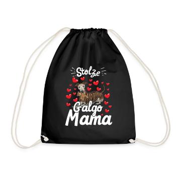 Galgo Espanol Mama - Turnbeutel - Schwarz - Vorne