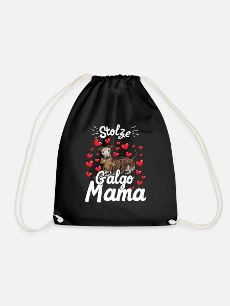 Galgo Espanol Mama - Turnbeutel - Schwarz