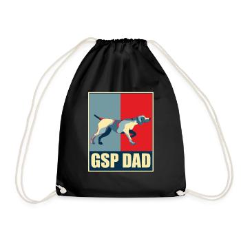 Deutsch Kurzhaar Zeiger für GSP Dad Retro - Turnbeutel - Schwarz - Vorne