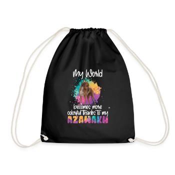 Colorful world thanks to my Azawakh dog - Sac de sport léger - noir - Devant