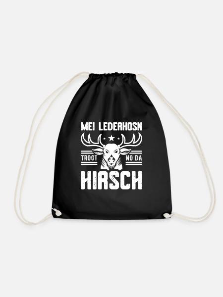 Lederhose - Turnbeutel - Schwarz