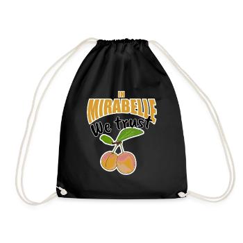 In Mirabelle we trust - Cadeau humour pour Lorrain - Sac de sport léger - noir - Devant