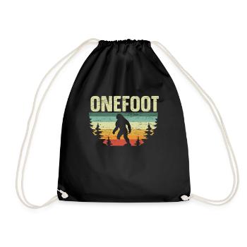 Un pied De Bigfoot Amputé prothèse - Sac de sport léger - noir - Devant