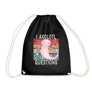 Axolotl. I Axolotl Questions. Drôle d’Axolotl - Sac de sport léger - noir - Devant
