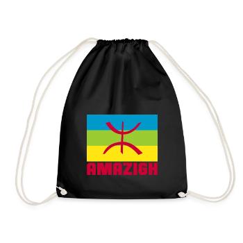 Amazigh - Drawstring Bag - black - Front