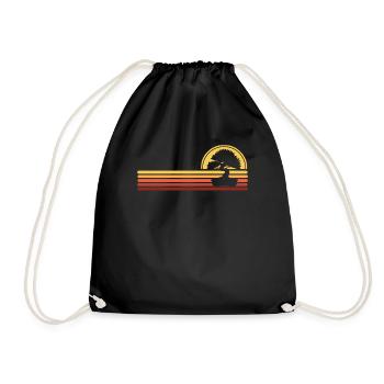 Bonsai - Drawstring Bag - black - Front