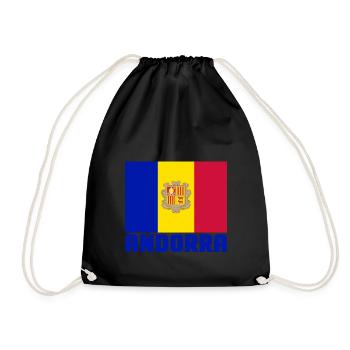 Andorra - Drawstring Bag - black - Front