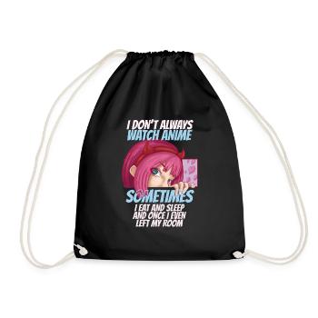Anime - Turnbeutel - Schwarz - Vorne