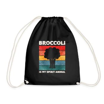 Brocolis - Sac de sport léger - noir - Devant