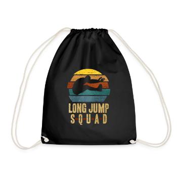 Long jump - Drawstring Bag - black - Front