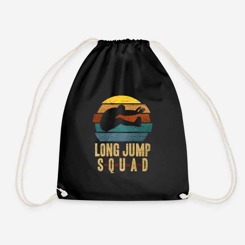 Weitsprung - Turnbeutel - Schwarz