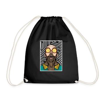 Labrador Hipster - Turnbeutel - Schwarz - Vorne