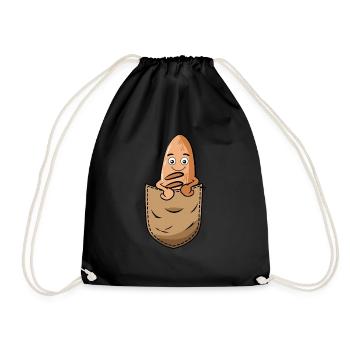 Bread - Drawstring Bag - black - Front