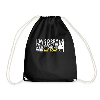 Bateau Saint-Valentin Bateaux Cadeau de plaisancier - Sac de sport léger - noir - Devant
