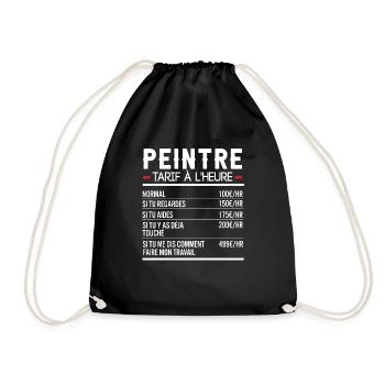 Peintre Idée Cadeau Humour - Sac de sport léger - noir - Devant