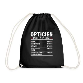 Opticien Idée Cadeau Humour - Sac de sport léger - noir - Devant