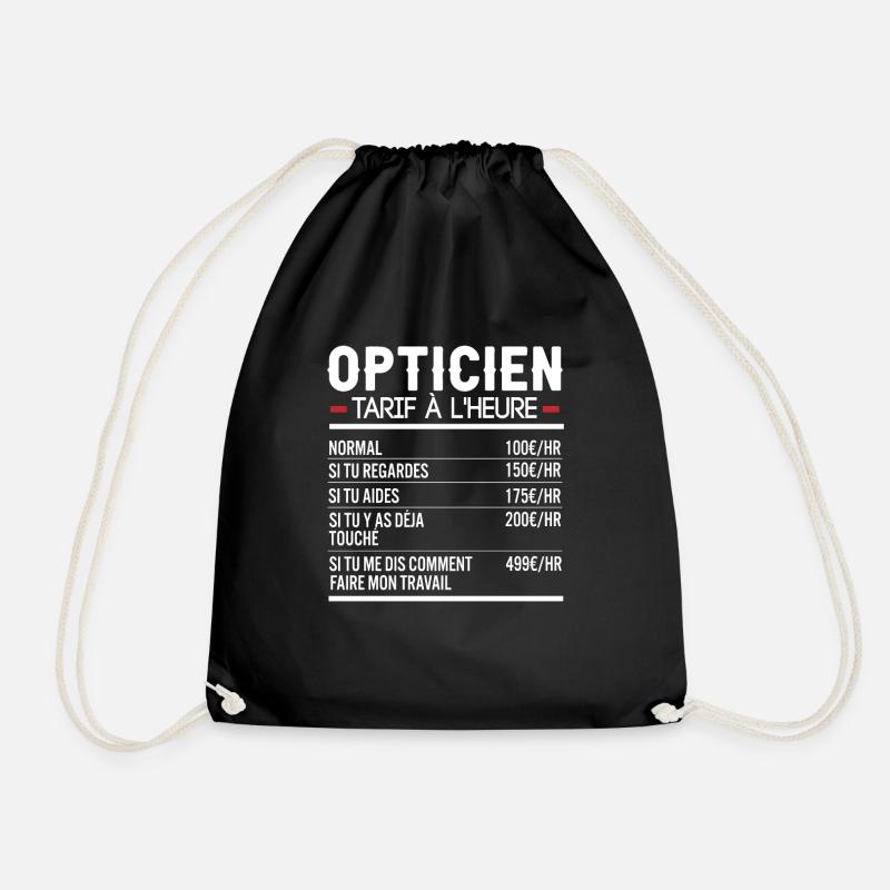 Opticien Idée Cadeau Humour - Sac de sport léger - noir