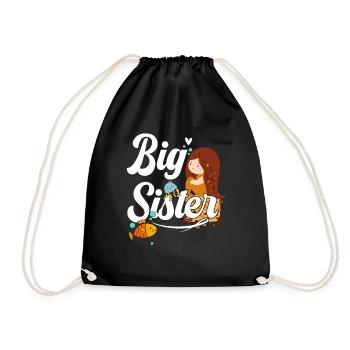 Big sister Big Sis - Drawstring Bag - black - Front